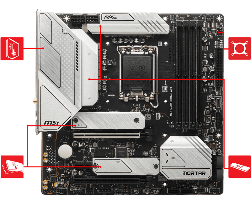 Mainboard MSI MAG B660M MORTAR WIFI DDR4