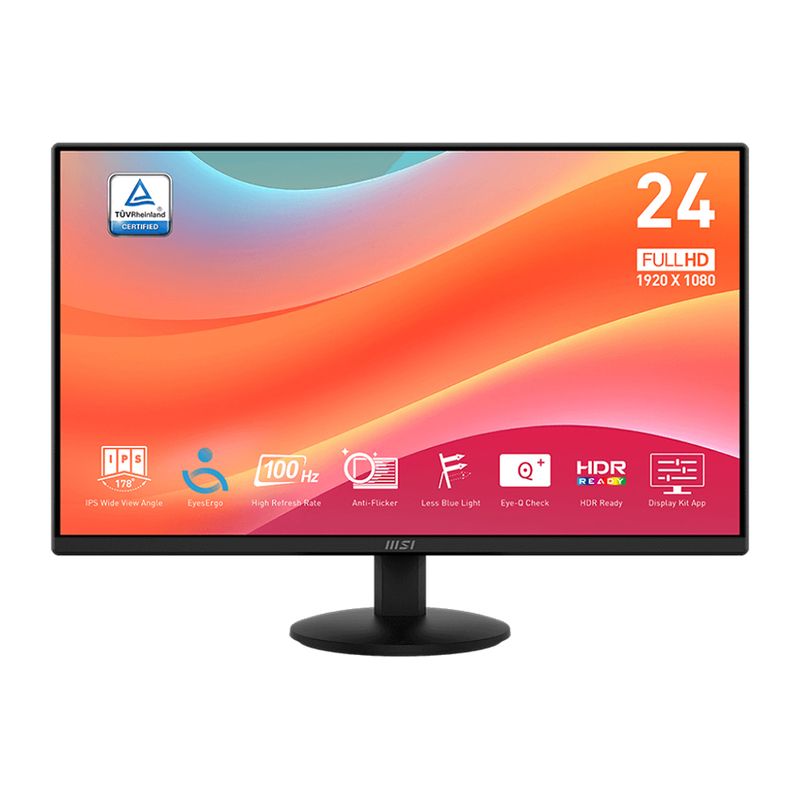 LCD 24 IN MSI MP242L PRO (1920x1080/IPS/100Hz/1ms) PHẲNG NEW