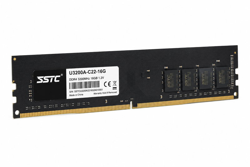 RAM DR4 16G BUSS 3200 SSTC (U3200A-C22) (UDIMM AMD/INTEL) KHÔNG TẢN NHIỆT NEW