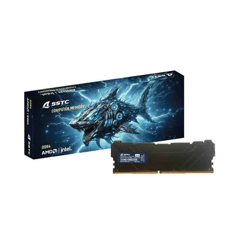 RAM DR4 16G BUSS 3200 SSTC (U3200A-C22) (UDIMM AMD/INTEL) TẢN NHIỆT NEW