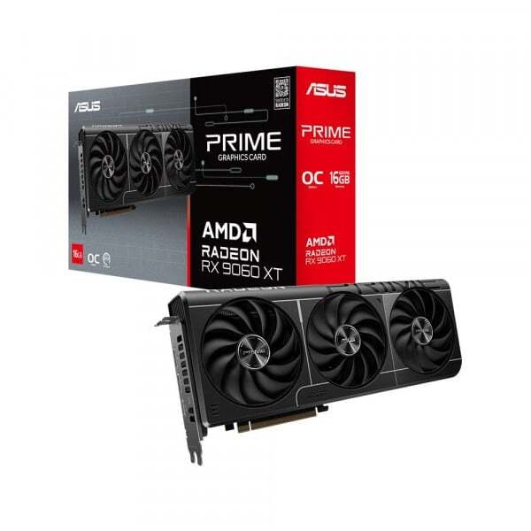 VGA RX9060XT 16G ASUS PRIME OC 3 FAN NEW